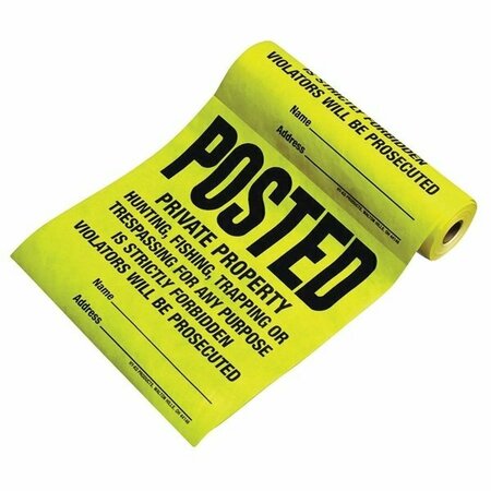 HY-KO Posted Private Property Tyvek Sign TSR-100